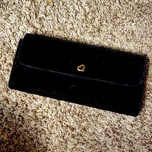 Victoria’s Secret black velvet clutch